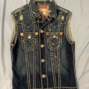 100% Authentic Religion Denim Vest
